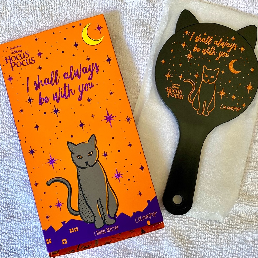 Colourpop Hocus Pocus Cat Hand Mirror - Black and Orange